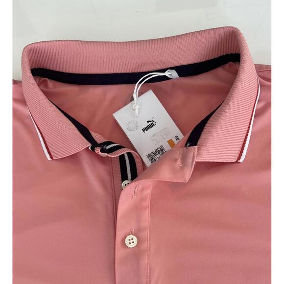 Puma Other - $70 Puma Mens MATTR Elevated Solid Golf Polo Pink/Rose #630059-04 Size XL